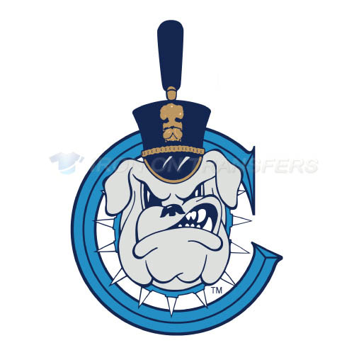 The Citadel Bulldogs Logo T-shirts Iron On Transfers N6567 - Click Image to Close